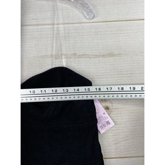 Wild Fable Shortall Womens L Black Terry Cloth Short Romper Halter Beach NWT! - Picture 5 of 13